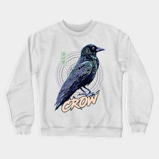 Crow - White Crewneck Sweatshirt